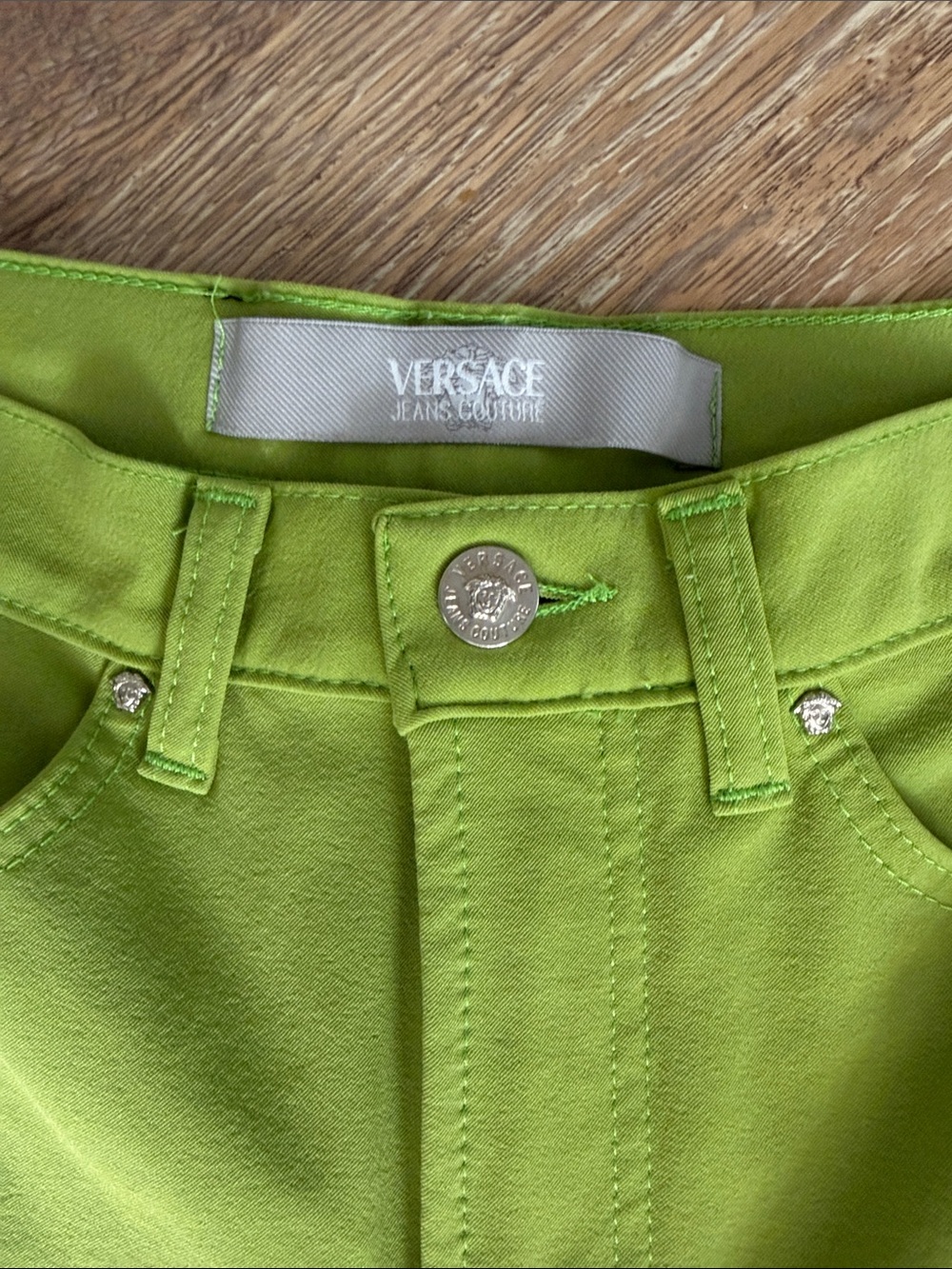Versace Bright Lime Skinny Women’s Jeans